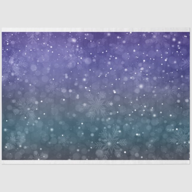 Papel De Seda Snowflake Series Design 48 (Frente )