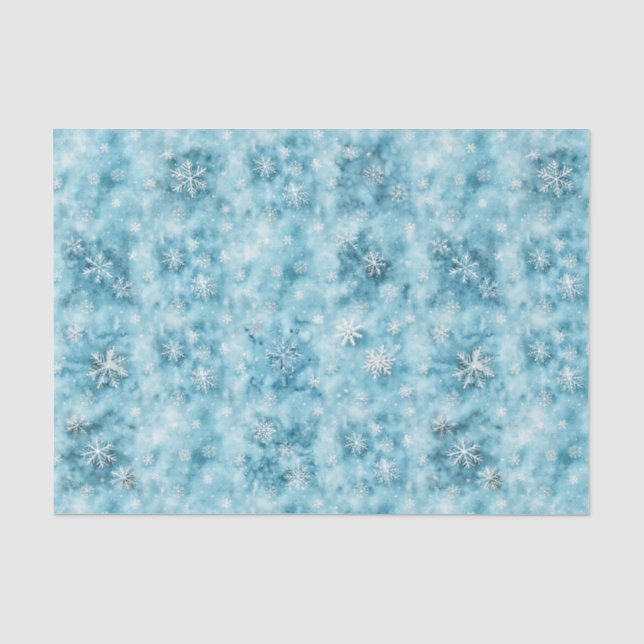 Papel De Seda Snowflakes (Frente )