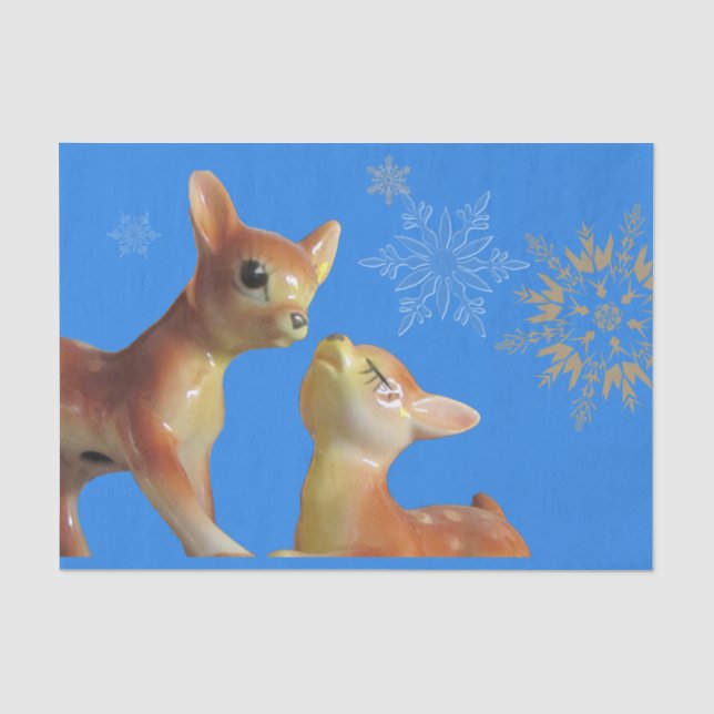 Papel De Seda SNOWFLAKS EM PAREDE DE Natal (Frente )