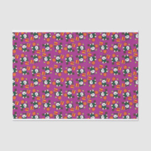Papel De Seda Snowman Pattern