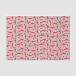 Papel De Seda Snowman Pattern