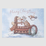 Papel De Seda Snowman Watercolor Winter Christmas<br><div class="desc">Snowman Watercolor Winter Christmas</div>