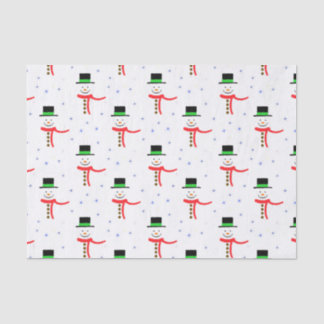 Papel De Seda Snowmen