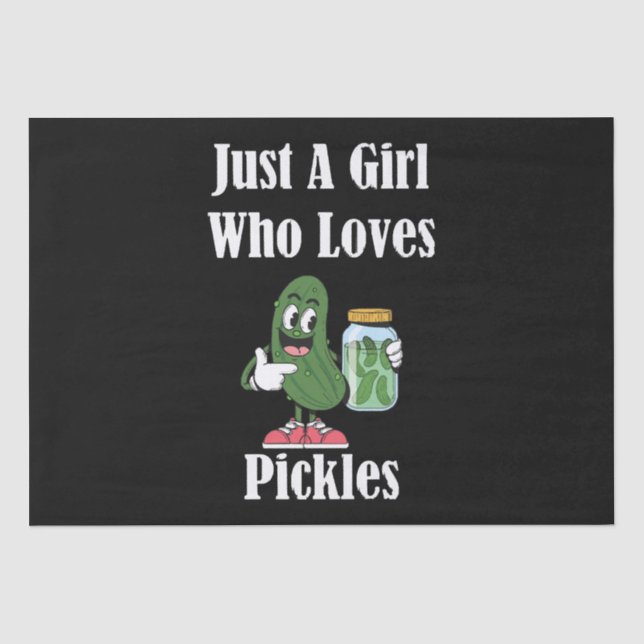 Papel De Seda Só Uma Rapariga Que Ama Pickles Pickle (Frente )