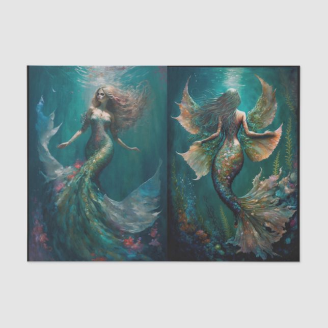 Papel De Seda Sob o mar (Frente )