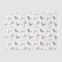 Sob o mar Baleia Whimsical e Estrelas