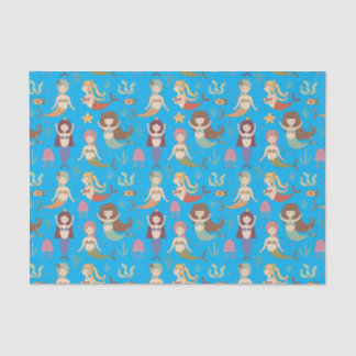 Papel De Seda Sob o Mar, Sereia Feliz Fazendo O Que As Sereias F