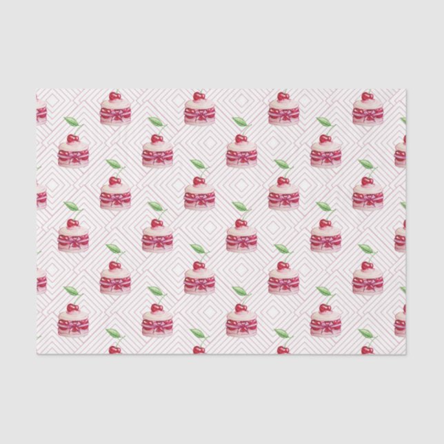 Papel De Seda Sobremesa cor-de-rosa (série Design 79 rosa) (Frente )