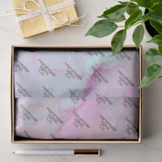 Papel De Seda Soft Pink Colorful Marble