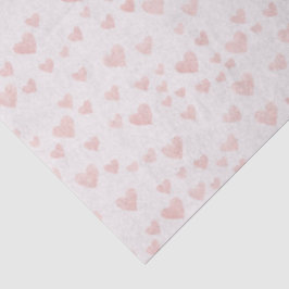 Papel De Seda Soft Pink Hearts Tissue Paper