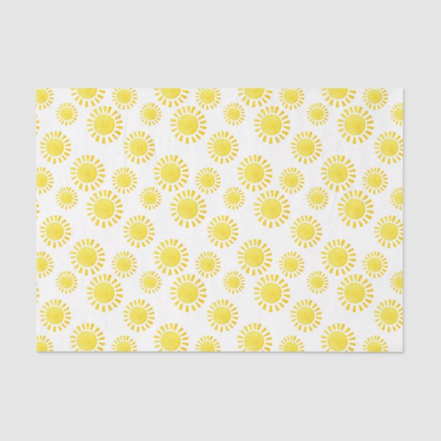 Papel De Seda Sol (Design 19 Série Amarelo/Laranja) (Frente )