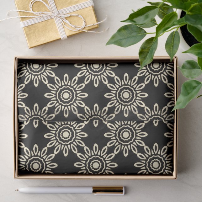 Papel De Seda Sol Dourado Retro (Presente)