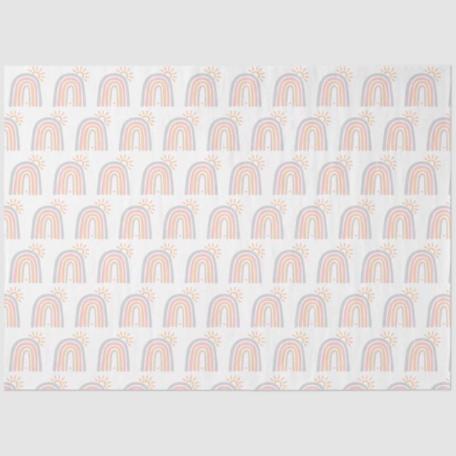 Papel De Seda Sol e arco-íris (Frente )