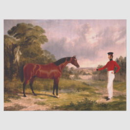 Papel De Seda Soldado com Cavalo de Oficial