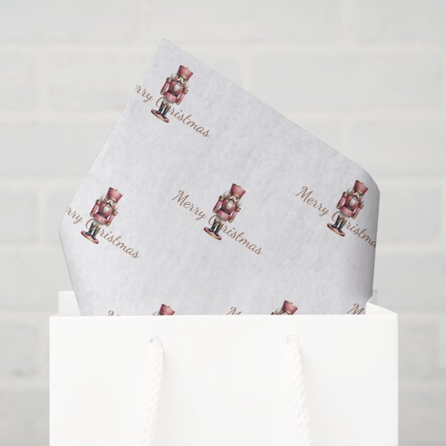 Papel De Seda Soldado Quebra-Nozes Natal (Sacola de presentes)
