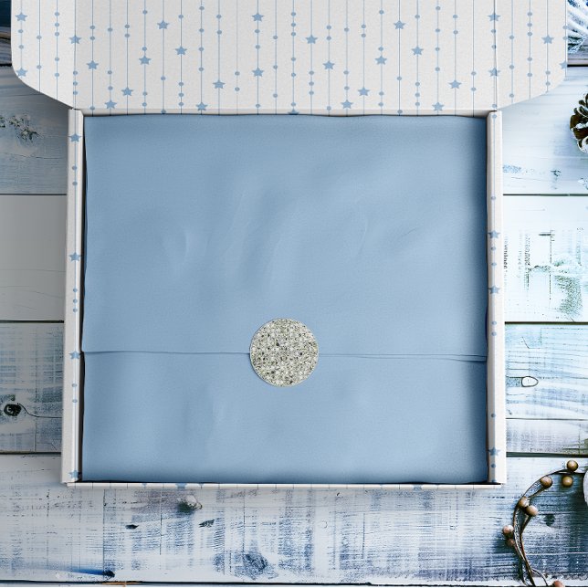 Papel De Seda Solid Azul de Inverno Suave (Criador carregado)