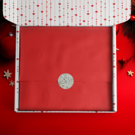 Papel De Seda Sólido Holly Red