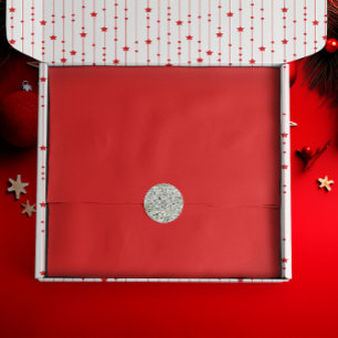 Papel De Seda Sólido Holly Red