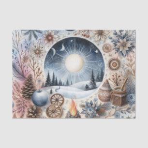 Papel De Seda Solstício de Inverno Inspirado na Natureza