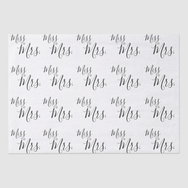 Papel de Seda - Solteira para Casada. (Frente )