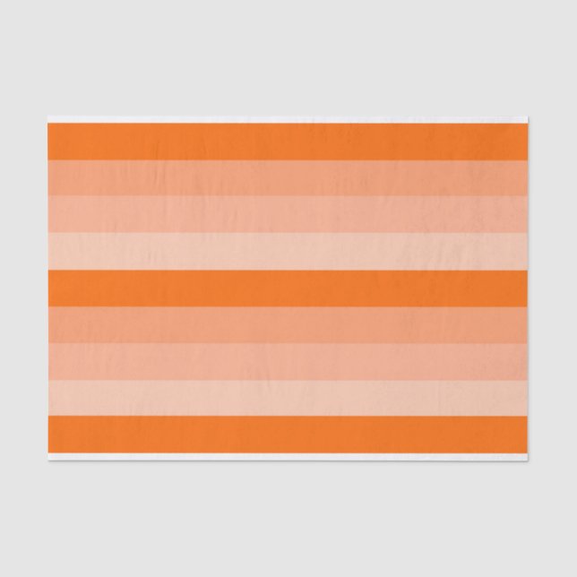 Papel De Seda Sombras das faixas de laranja (Frente )