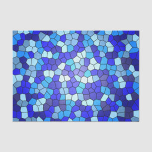 Papel De Seda Sombras de Vidro Azul Obtidos por Shirley Taylor