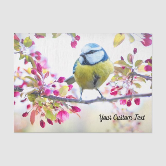 Papel De Seda Songbird e Primavera, sua mensagem (Frente )