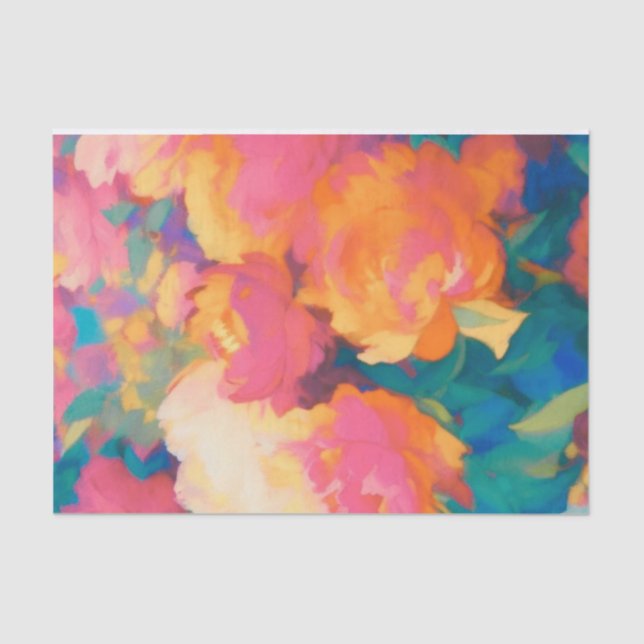 Papel De Seda Sonho com Peonies (Frente )