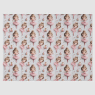Papel De Seda Sonho de Bailarina Rosa com Tutus