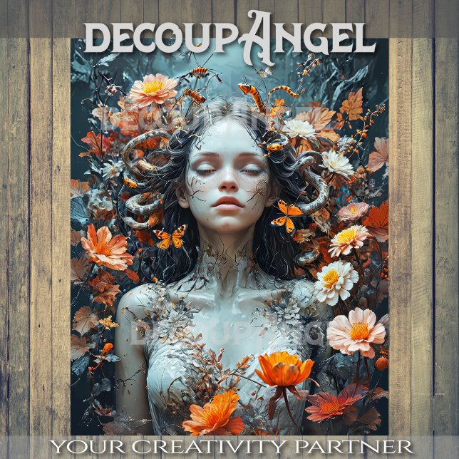 Papel De Seda Sonho de Eve entre as Flores - Decoupage - (Criador carregado)