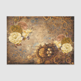 Papel De Seda Sonho de Flor Steampunk