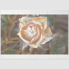 Papel De Seda Sonho de Rosa de Arte Dourado da Seda