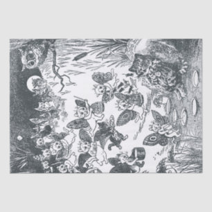 Papel De Seda Sonho gatinho de Fairyland, Louis Wain