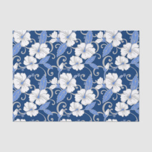 PAPEL DE SEDA SONHO POLINÉSIO (AZUL)
