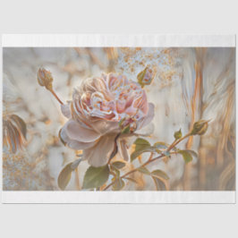 Papel De Seda Sonho Único de Rosa-Arte Elegante da Seda Dourada