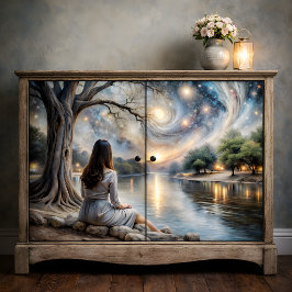 Papel De Seda Sonhos Celestiais Devaneio Estrelado Decoupage