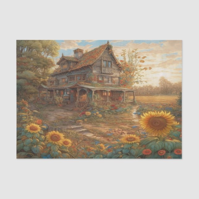 Papel De Seda Sonhos de girassol (Frente )