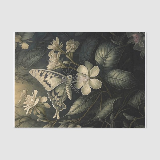 Papel De Seda Sonhos de Oleandro, Mariposa no Crepúsculo (Frente )