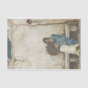 Papel De Seda Sonhos do dia por John William Waterhouse - cerca