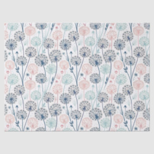 Papel De Seda Sonhos Pastel Dandelion - Floral Whimsical