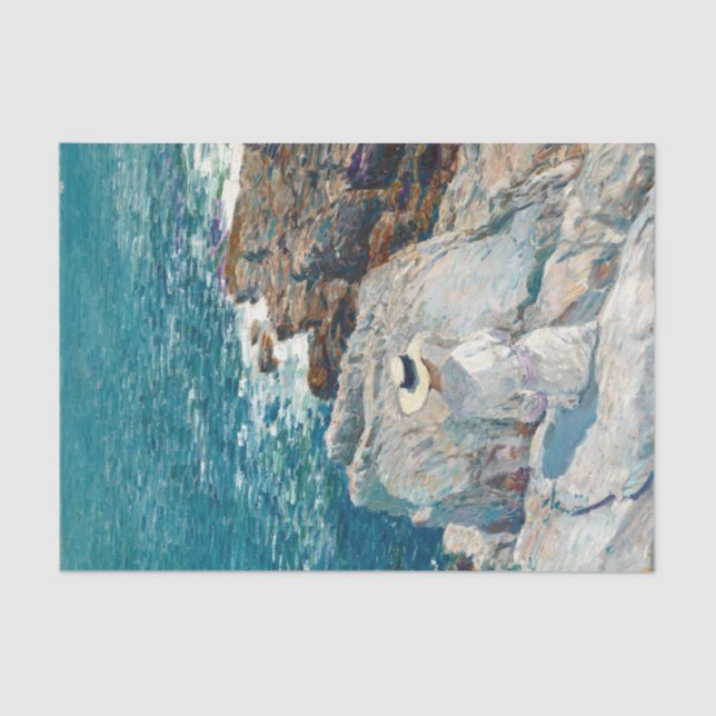 Papel De Seda South Ledges, Appledore, por Childe Hassam (Frente )