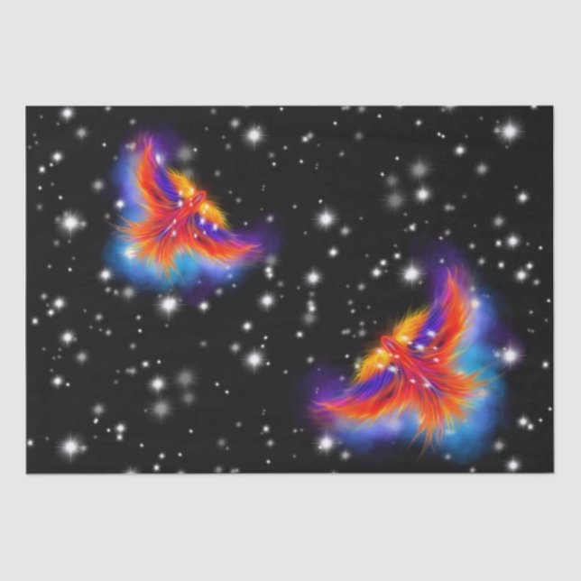 Papel De Seda Space Phoenix Nebula (Frente )