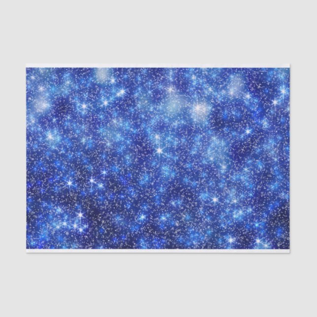 Papel De Seda Sparkly e Starry Night Sky (Frente )