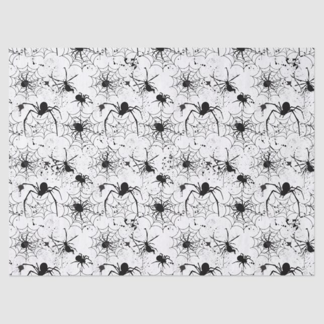 Papel De Seda Spiderweb Pattern Halloween  (Frente )