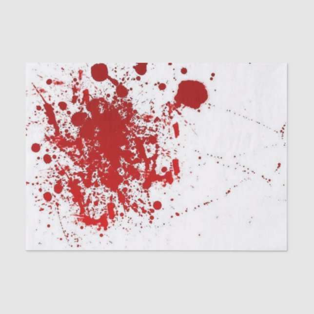 Papel De Seda Splatter o Dia das Bruxas do sangue (Frente )