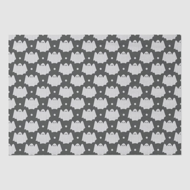 Papel De Seda Spooky Ghost Halloween (Frente )
