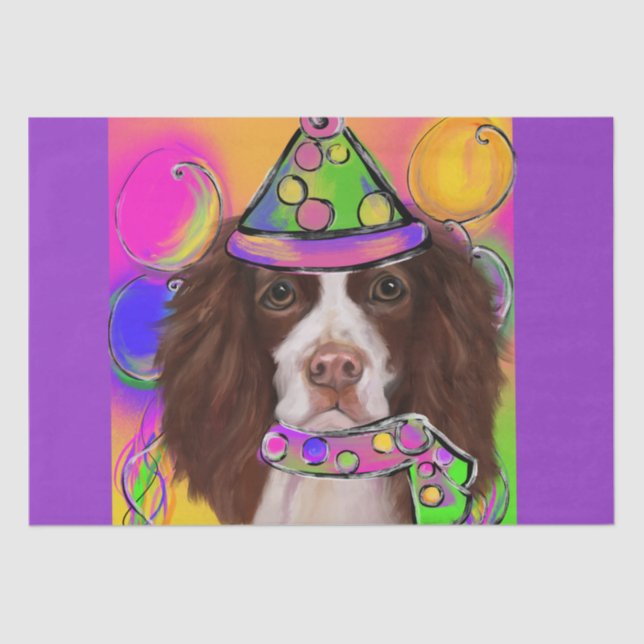 Papel De Seda Springer Spaniel Inglês (Frente )