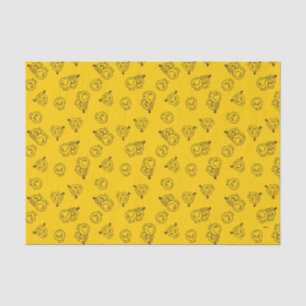 Papel De Seda Sr. Happy & Little Miss Sunshine Padrão amarelo