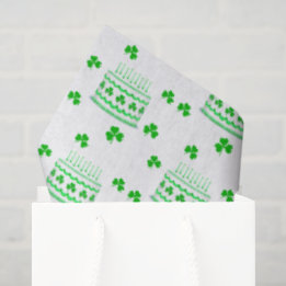 Papel De Seda St. Patrick's Birthday Cake Pattern