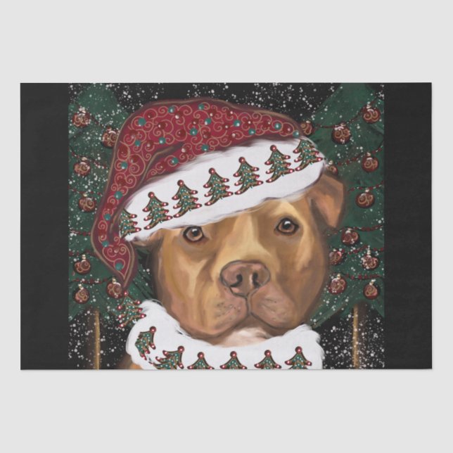 Papel De Seda Staffordshire Terrier Americano  (Frente )